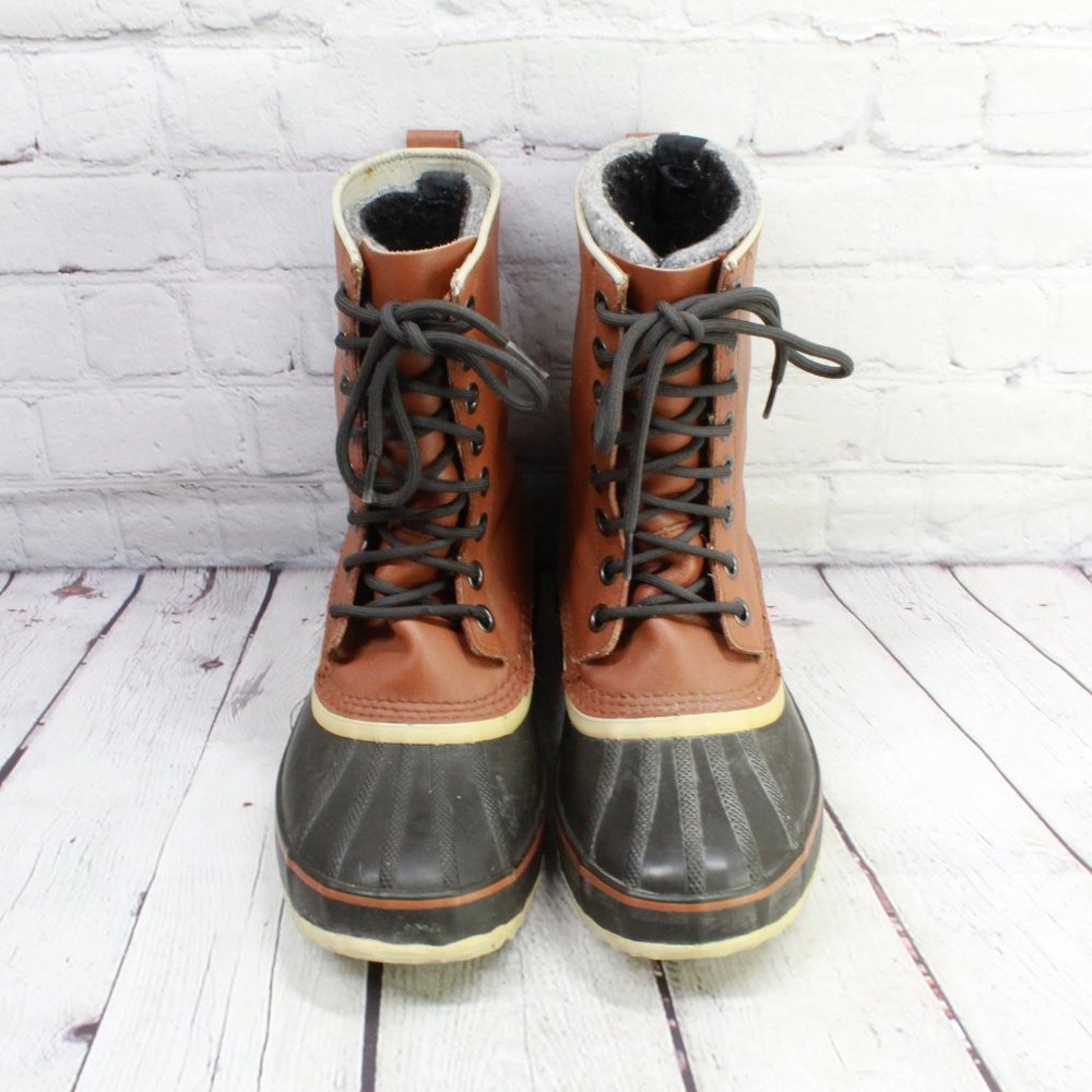 SOREL 1964 Premium Brown Leather Waterproof Duck B - Picture 7 of 11